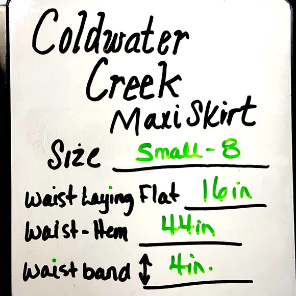 Coldwater Creek Maxi Skirt Size Small/8. - Picture 7 of 7